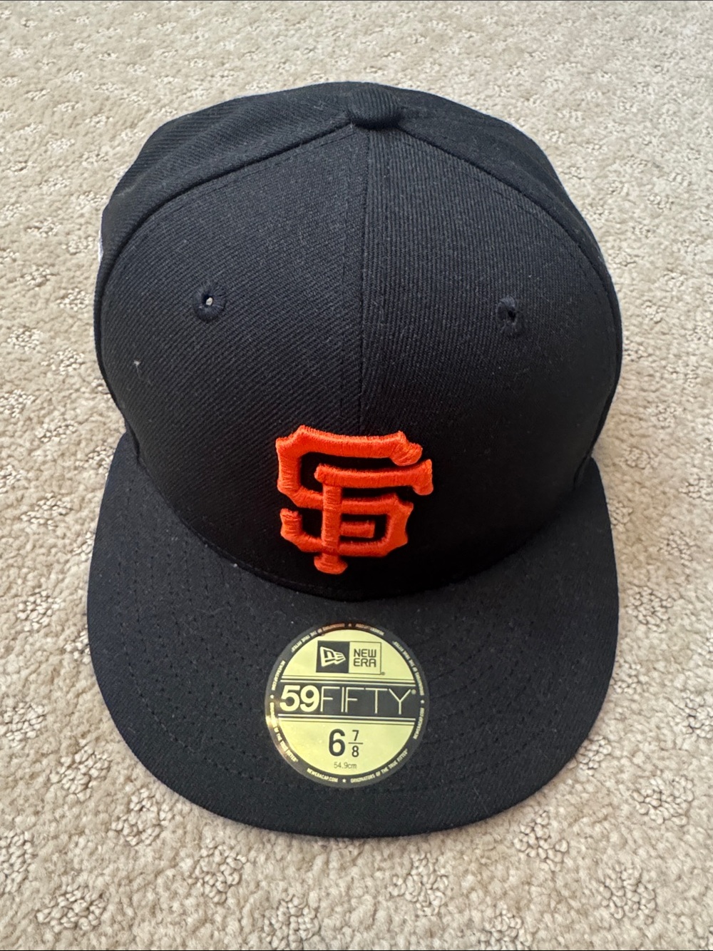 New Era San Francisco Giants Black and Orange 59FIFTY Fitted Cap